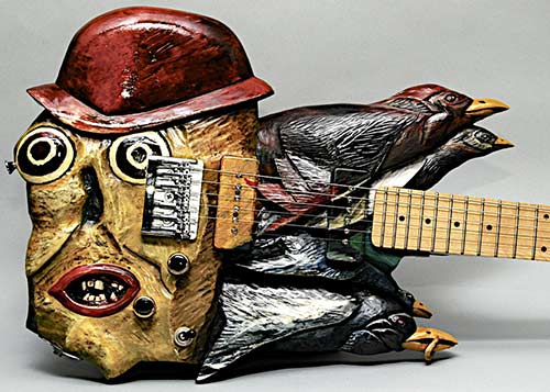 photo of Scare Crow guitar to accompany poem