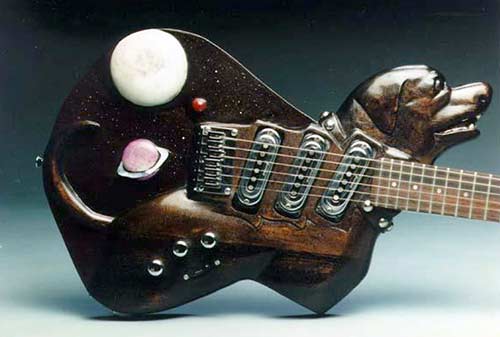 photo of Sweet Spot, the Sugar Dog guitar to accompany poem