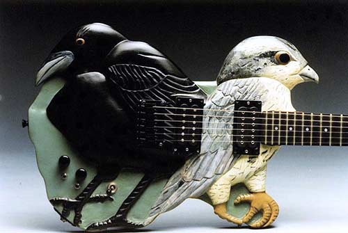 photo of Hawk And Raven guitar to accompany poem